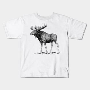 Vintage Moose Kids T-Shirt